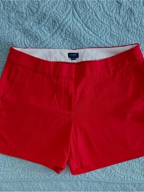J. Crew Bright Red Women's Tailored Shorts Size 12